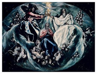 “The Coronation of the Virgin” by El Greco