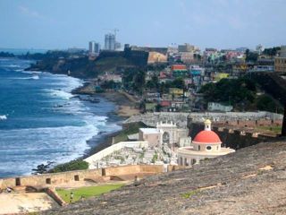 view from fort el morro, san juan