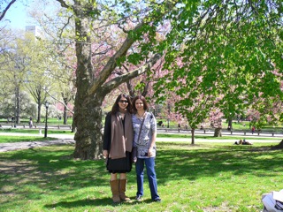 me and amra in central park, apr 2010